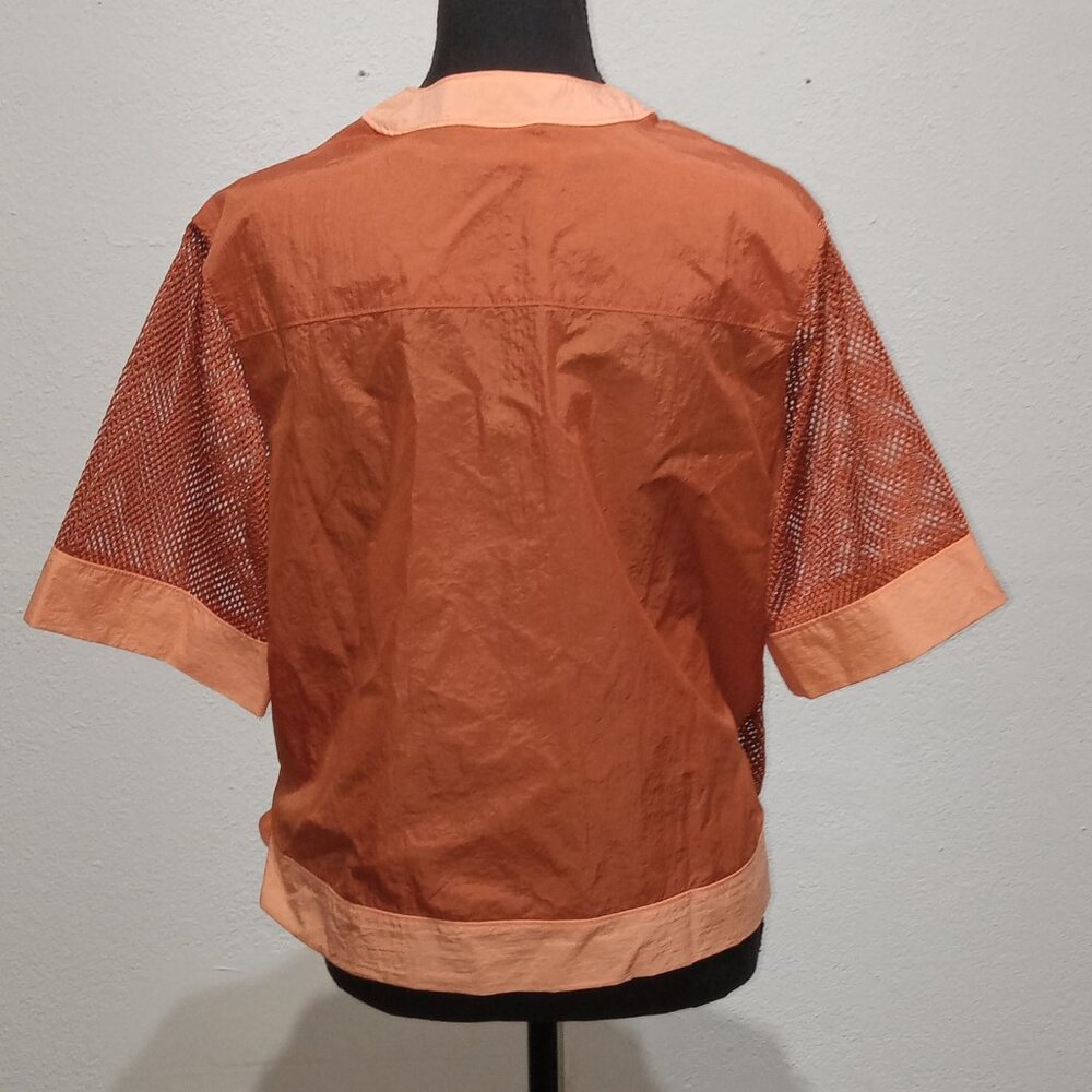 Jordan cropped Mesh wrap top - Picture 7 of 15